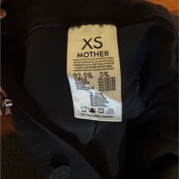 MOTHER Black Cotton Blend Garment - Picture 3 of 3